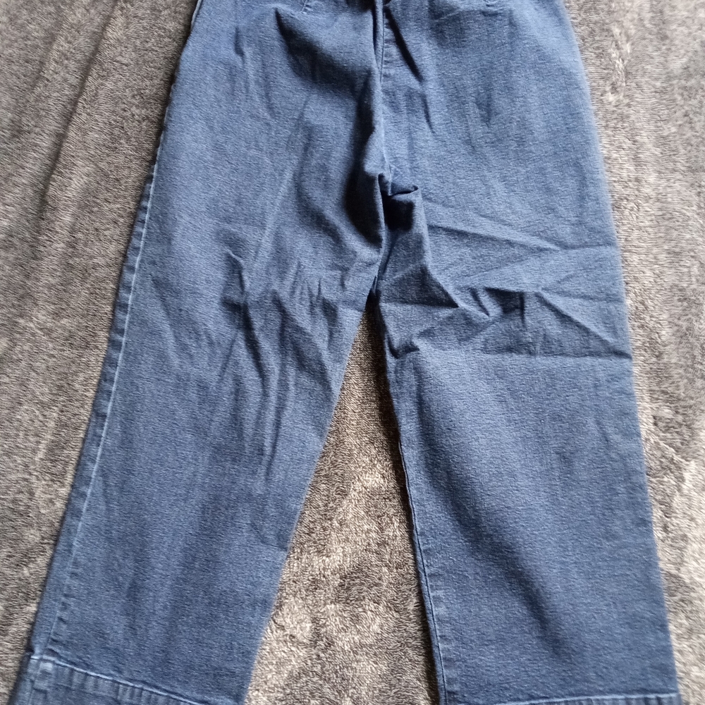 Lauren Jeans Co. side zip wide leg crop jeans - Picture 5 of 5
